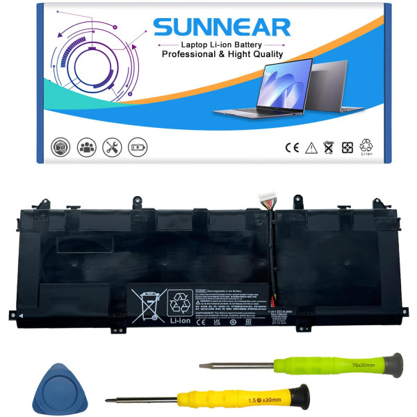 SU06XL Batería para portátil compatible con HP Spectre X360 15-DF000 DF0000NR DF1040NR DF0013DX DF0033DX DF0008CA DF1020CA DF0000TX DF1002TX Serie HSTNN-DB8W L29048-271 L29184-005 SU06084XL