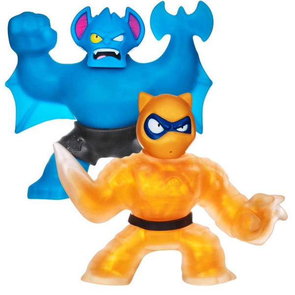 Heroes of Goo Jit Zu Water Blast Versus Pack - Paquete de 2 figuras de acción que incluye una figura dorada exclusiva, Pantaro Vs Battaxe