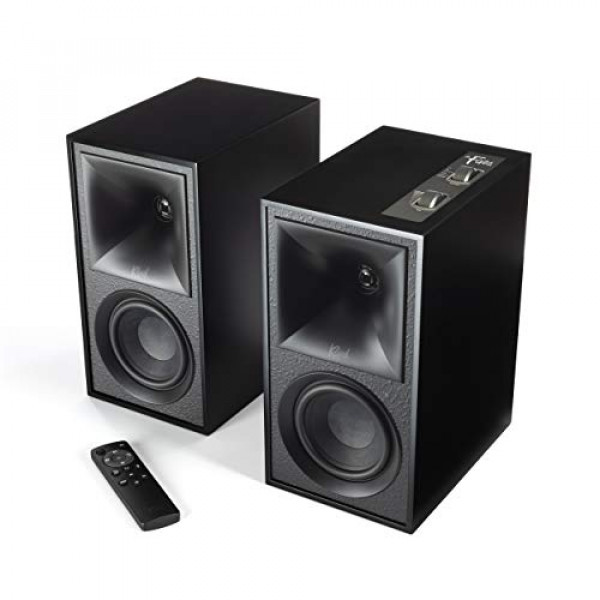 Altavoces de estantería autoamplificados Klipsch The Fives (negro mate)