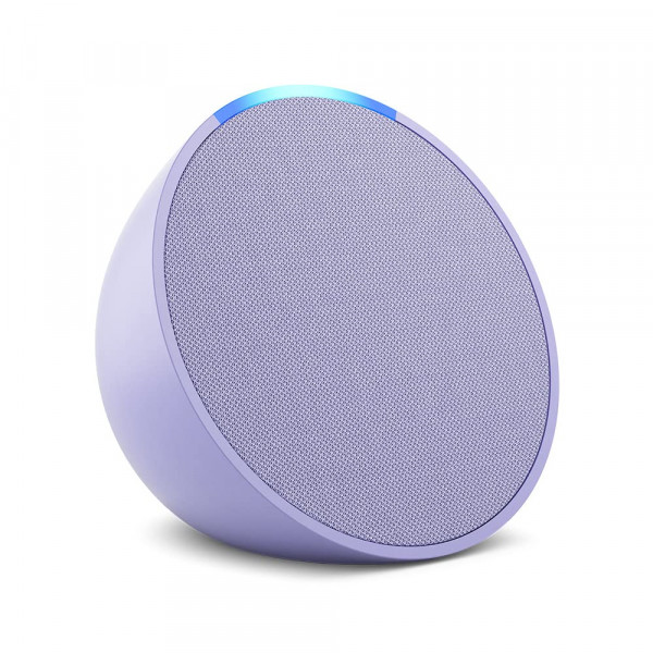 Amazon Echo Pop | Altavoz inteligente compacto de sonido completo con Alexa | Flor de lavanda