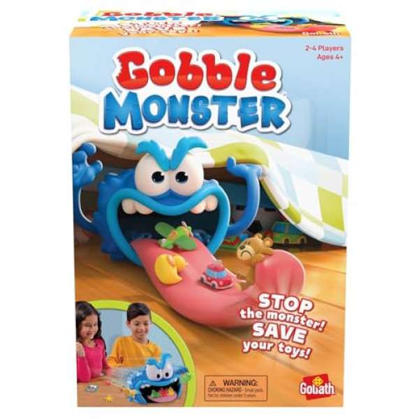 Juego Gobble Monster: guarda tus juguetes de la lengua del monstruo antes de que sea demasiado tarde de Goliat, multicolor