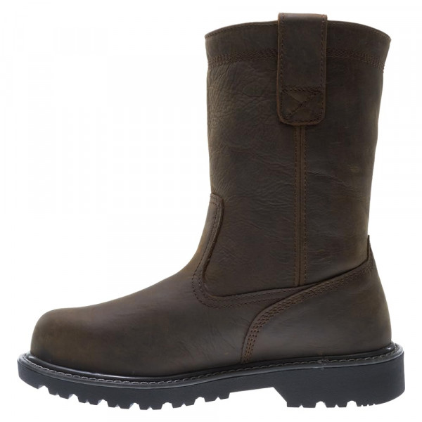 Wolverine Floorhand Botas de agua con punta de acero impermeables de 10 para hombre, marrón oscuro, 7,5 de ancho