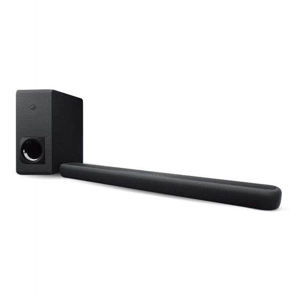 Yamaha Audio YAS-209BL Barra de sonido con subwoofer inalámbrico, Bluetooth y control de voz Alexa incorporado, negro, 36 x 2,5 x 4,25 pulgadas