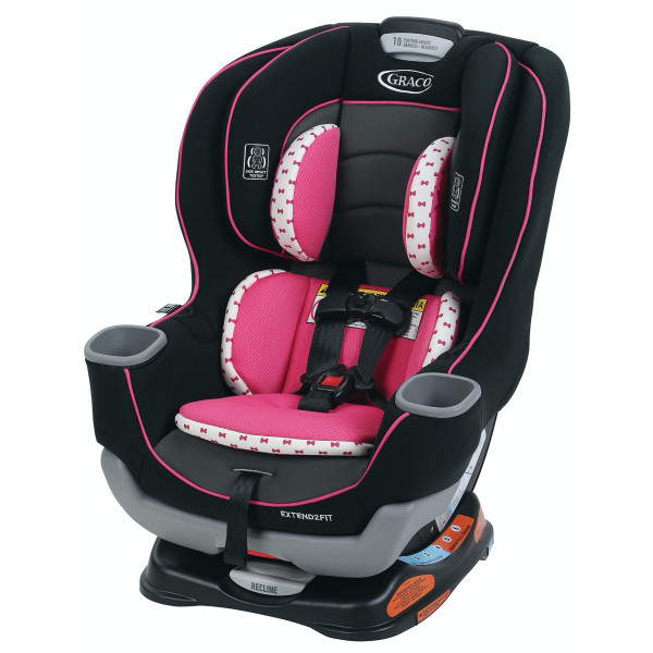 Graco Extend2Fit Kenzie, asiento de seguridad convertible 2 en 1 para bebés y niños pequeños con características de seguridad avanzadas