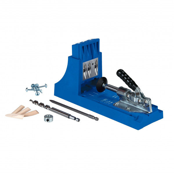 Plantilla para agujeros de bolsillo Kreg K4 - Plantilla ajustable y versátil para uniones fuertes - Cree uniones perfectas y sólidas como una roca - Guías de perforación fácilmente ajustables - Para materiales de 1/2 a 1 1/2 de espesor