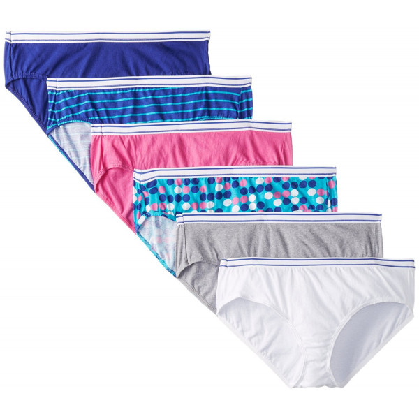 Paquete de mujer Hanes, hipsters de algodón suave, ropa interior (los colores pueden variar) bragas hipster, mezcla de colores de moda 2, 9 US