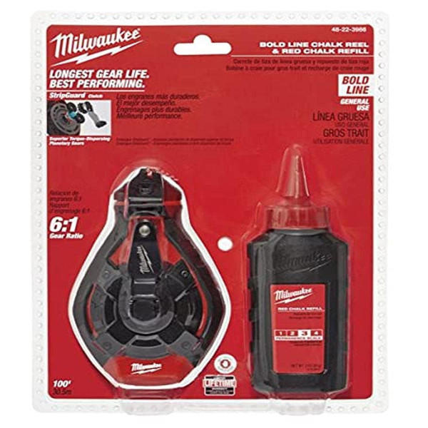 Milwaukee ELEC Tool 48-22-3986 Carrete de tiza de línea negrita
