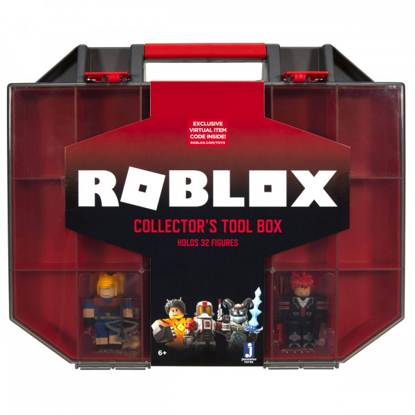Roblox Action Collection: caja de herramientas de coleccionista y estuche de transporte con capacidad para 32 figuras [incluye artículo virtual exclusivo] - Exclusivo de Amazon