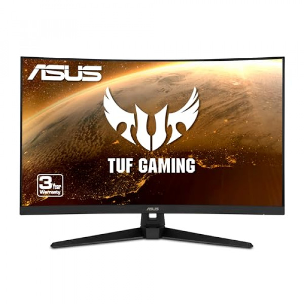 Monitor curvo ASUS TUF Gaming VG328H1B de 32, 1080P Full HD, 165 Hz (admite 144 Hz), desenfoque de movimiento extremadamente bajo, sincronización adaptativa, FreeSync Premium, 1 ms, cuidado de la vista, HDMI D-Sub