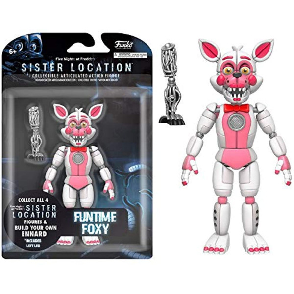 Figura de acción de FNAF Sister Location Funtime Foxy de 5 pulgadas