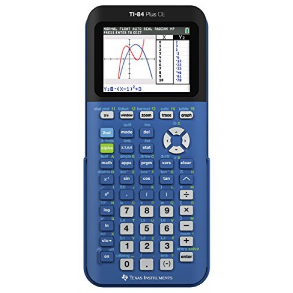 Calculadora gráfica Texas Instruments TI-84 Plus CE Blueberry