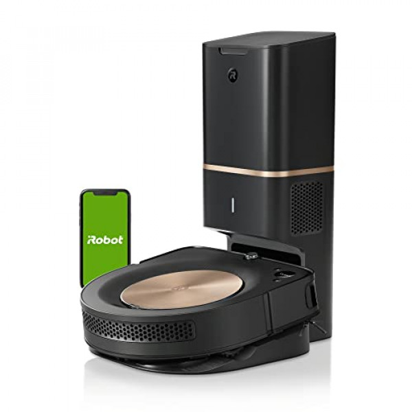 Robot aspirador autovaciable iRobot Roomba s9+: se vacía automáticamente durante 60 días, detecta y limpia alrededor de objetos en su hogar, mapeo inteligente, succión potente, limpieza de esquinas y bordes