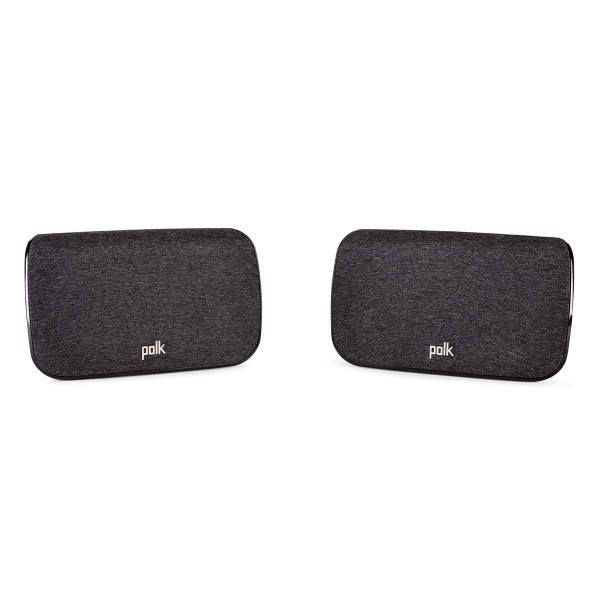 Polk Audio SR2 Altavoces de sonido envolvente inalámbricos para barras de sonido selectas React y Magnifi – Configuración fácil e inmersiva, múltiples opciones de ubicación, 2 unidades (paquete de 1)