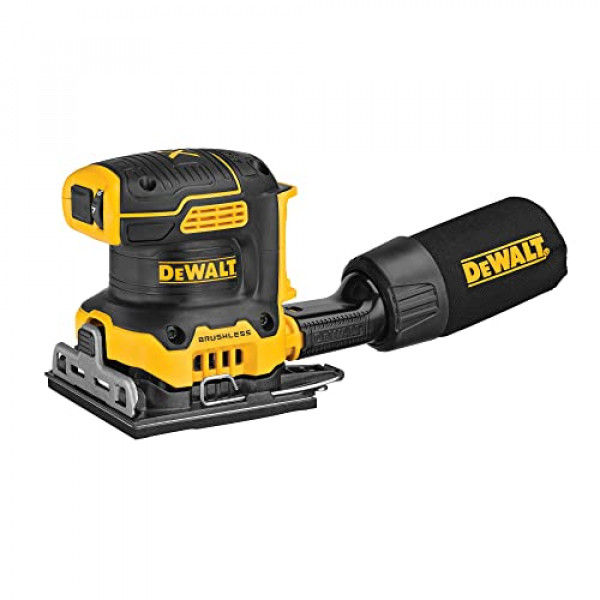 Lijadora DEWALT DCW200B 20V MAX XR inalámbrica sin escobillas de 1/4 hoja de velocidad variable (solo herramienta)