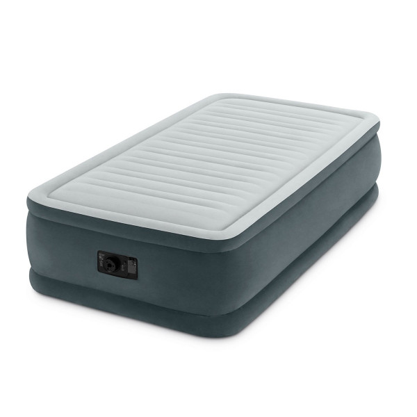 Cama hinchable Intex Comfort Plush Elevated Dura-Beam con bomba eléctrica incorporada, altura de la cama 18, doble
