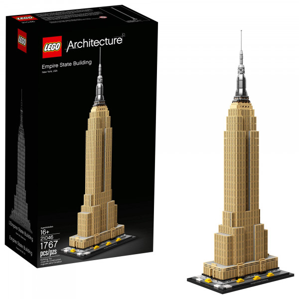 LEGO Architecture Empire State Building 21046 Kit de modelo de arquitectura del horizonte de la ciudad de Nueva York para adultos y niños, modelo de rascacielos constrúyalo usted mismo (1767 piezas)