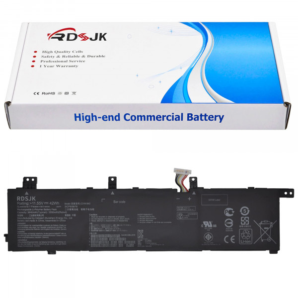 C31N1843 Batería para portátil ASUS VivoBook S14 S432 S432FA S432FL Vivobook S15 S532 S532FA S532FL X432FA X432FL X432FLC X532FA X532FL X532FLC S432FA-EB025T S532FA-DH55 S532FL-EB71 Serie 11.55V 42W h