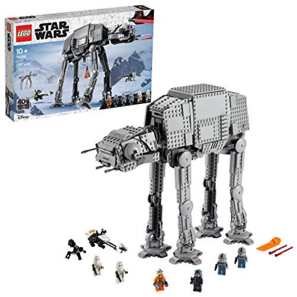 LEGO Star Wars at-at Walker 75288 Juguete de construcción, juego de figuras coleccionables del 40.º aniversario, decoración de habitaciones, idea de regalo para niños, niños y niñas con 6 minifiguras