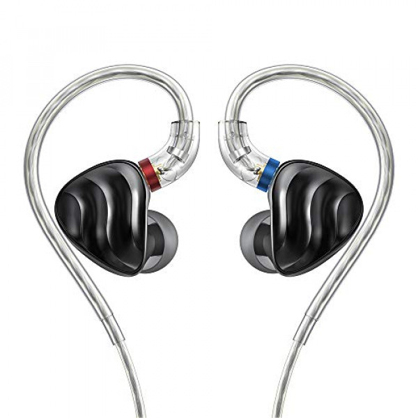 FIIO FH3 Auriculares HiFi 3 Controladores (1 Dinámico + 2 Knowles BA), Auriculares In-Ear Alta Resolución, Sonido Grave, Alta Fidelidad para Smartphone/PC/Tableta