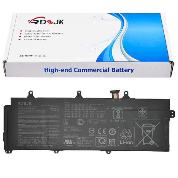 C41N1712 Batería para portátil Asus ROG Zephyrus GX501 GX501G GX501GI GX501GM GX501GS GX501V GX501VI GX501VS GX501VS-XS71 GX501VSK GX501VIK GX501VI-GZ030T Serie 0B200-02380100 200-02380200 15,4V 50Wh