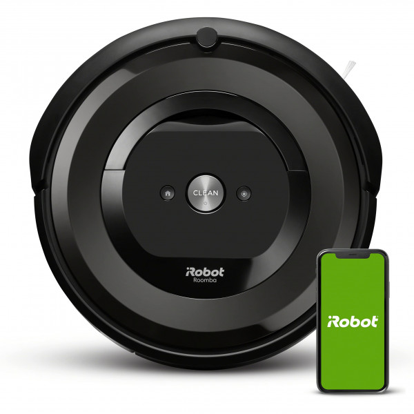 Robot aspirador iRobot Roomba E5 (5150) - Conexión Wi-Fi, funciona con Alexa, ideal para pelo de mascotas, alfombras, aspirador robótico duro y autocargable, negro