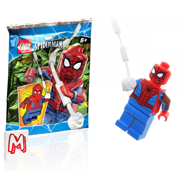 LEGO Marvel Super Heroes LOOSE Minifigura Spider-Man con telarañas