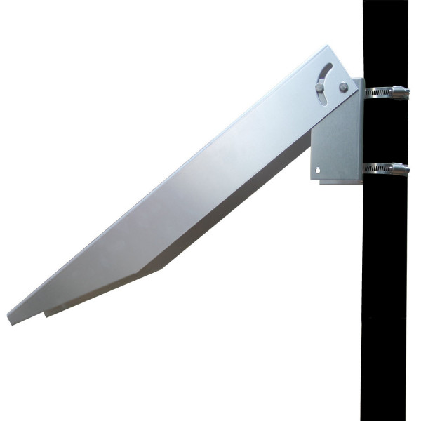 Kit de montaje en poste para panel solar, soportes de montaje en poste y pared de un solo brazo, soportan paneles solares de 5W a 50W