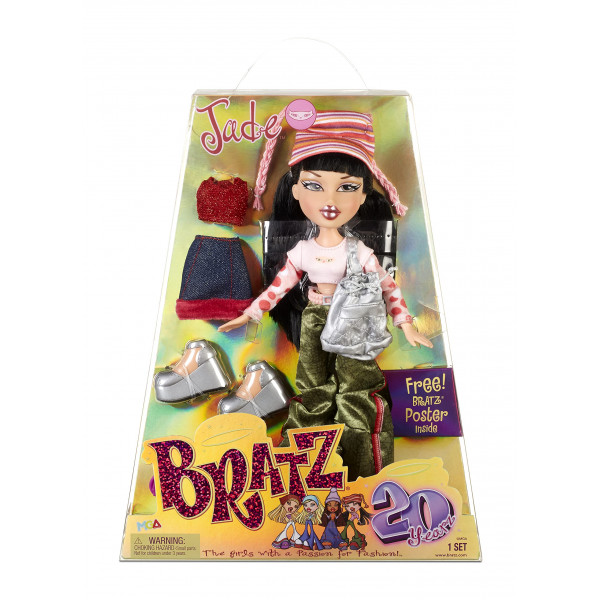 Bratz 20 Yearz Edición Especial Aniversario Muñeca de Moda Original Jade con Accesorios y Póster Holográfico | Muñeca coleccionable | Para coleccionistas adultos y niños de todas las edades.