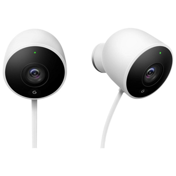 Google Nest Cam Outdoor 2-Pack - 1.ª generación - Cámara exterior resistente a la intemperie - Cámara de vigilancia con visión nocturna - Control con su teléfono