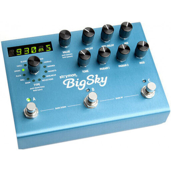 Pedal de reverberación multidimensional Strymon BigSky (oferta de demostración)
