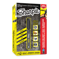 Marcador permanente de Sharpie Pro, Fine Point, Black, 12 Count (2017818)