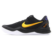 Kobe VIII Shoes de baloncesto de Protro (HF9550-001, negro/blanco/corte Púrpura/Oro de la Universidad) Tamaño 12