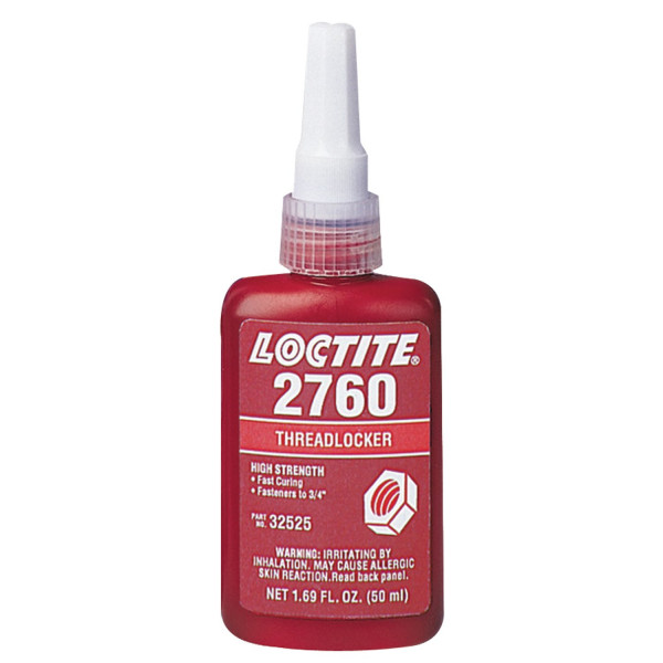 LOCTITE 32525 2760 Red imprimador de alta resistencia a alta resistencia, 1.69 oz., 50 ml