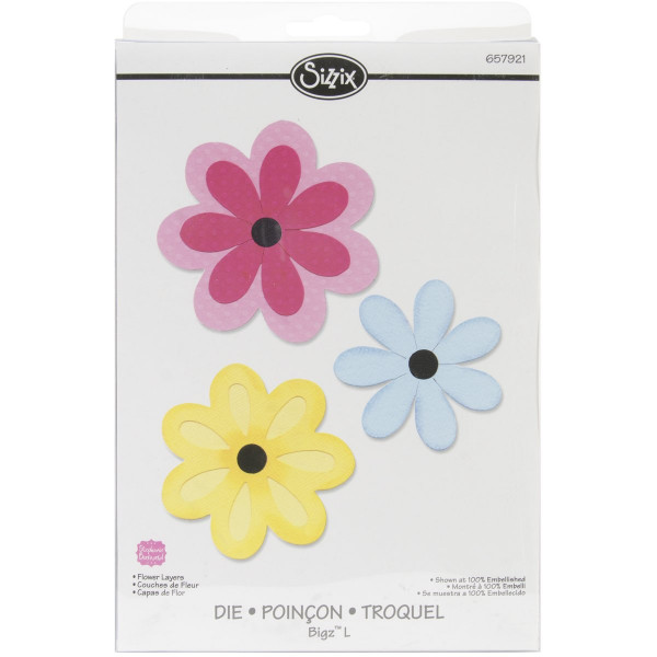 Sizzix Bigz L die - Capas de flores de Stephanie Barnard