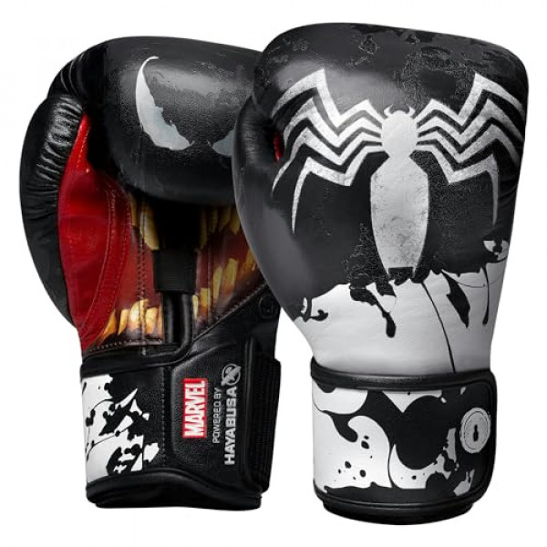 Guantes de boxeo de héroe de héroe de Hayabusa para hombres y mujeres - Venom, 12 oz
