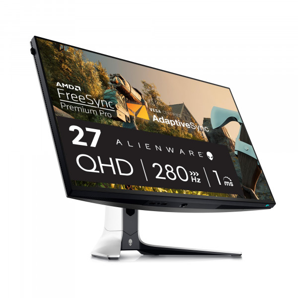 Alienware AW2723DF Gaming Monitor - Pantalla QHD de 27 pulgadas (2560 x 1440) 240Hz (DP 1.4), 1 ms de tiempo de respuesta, Nvidia G -Sync, modos OSD preestablecidos, altura/inclinación/giro/ajuste de pivote - Luz lunar