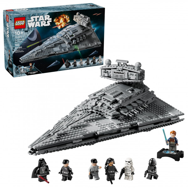 LEGO Star Wars Imperial Star Destroyer Toys Set - Idea de regalo de cumpleaños para niños, niños y niñas, mayores de 10 años - Star Wars Darth Vader y 6 Toys Minifigure - 75394