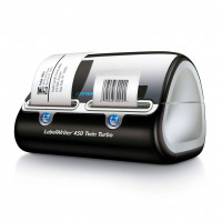 Impresora de etiqueta dymo | Etiqueta Escritor 450 Impresora de etiqueta térmica directa Twin Turbo, impresión rápida, ideal para etiquetar, presentar, enviar, enviar por correo, códigos de barras y más, organización de hogares y oficina