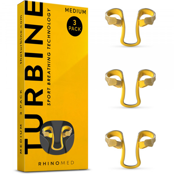 Dilator nasal de turbina rania para la respiración atlética - mediano 3pk - rellenos de medias para adultos - mejora el flujo de aire durante el ejercicio - dilatadores nasales para el ejercicio - dilatador nasal interno - liviano