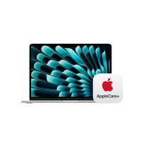 La computadora portátil MacBook Air de Apple 2025 con chip M4: Built para Apple Intelligence, pantalla de retina líquida de 13.6 pulgadas, memoria unificada de 16 GB, almacenamiento SSD de 256 GB, ID táctil; Plata con Applecare+ (3 años)