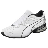 Puma para hombre Tazon 6 Cross Trainer, Puma para hombre blanco-Puma Puga Puma de plata Black, 11