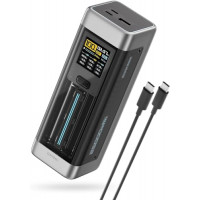 CUKTech No.20 Power Bank 25,000mAh, 140W USB C portador portátil portátil, 3-puerto PD3.1 Batería de carga rápida con pantalla inteligente, compatible con iPhone 16/15/14/13, Samsung, MacBook, Dell, etc.