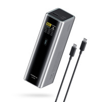 CUKTech 15 Ultra Power Bank, 20000MAH 140W Charger de laptop, Charger USB C de 3 puertos, PD3.1 Batería de carga rápida con pantalla inteligente, compatible con iPhone 16/15/14/13, Samsung, MacBook, Dell, etc.