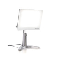 Lámpara de terapia de luz solar de Carex Day -Light Plus Sun - Lámpara de terapia de Lux 10000 a 12 pulgadas, luz blanca brillante LED con altura ajustable y niveles de brillo para el estado de ánimo, blanco