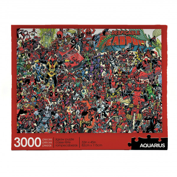 Acuarius Marvel Puzzle Deadpool (rompecabezas de 3000 piezas) - Merchandise y coleccionables de Marvel con licencia oficial - Collectable - Free Fit - Precision Fit - 32 x 45 pulgadas