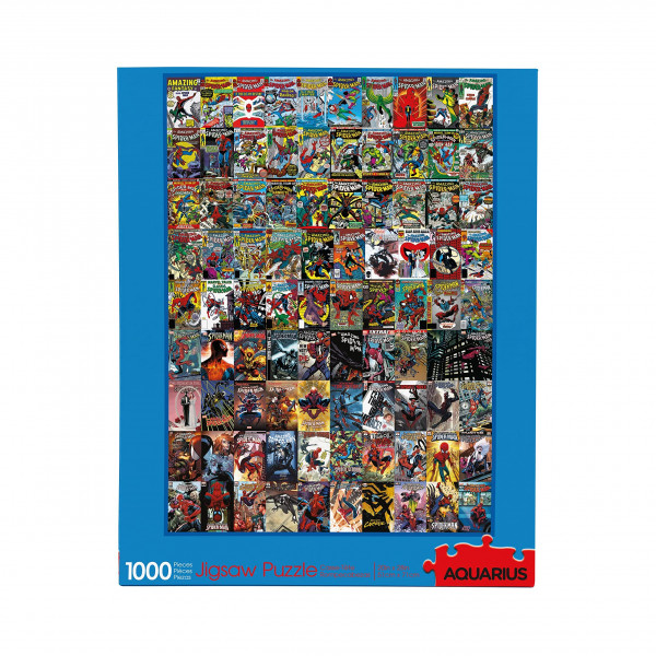 Acuario de Aquarius Marvel Spider -Man (rompecabezas de 1000 piezas) - Free Free - Precision Fit - Merchandise y coleccionables de Marvel con licencia oficial - 20 x 28 pulgadas