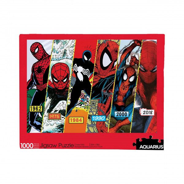 Acuario de Aquarius Marvel Spider -Man (rompecabezas de 1000 piezas) - Free Free - Precision Fit - Merchandise y coleccionables de Marvel con licencia oficial - 20 x 28 pulgadas