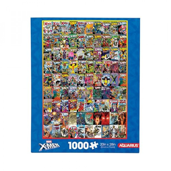 Aquarius Marvel X -Men cubre 1000 piezas Rompecabezas (1000 piezas Rompecabezas) - Free Free - Precision Fit - Merchandise y coleccionables de Marvel con licencia oficial - 20x28 pulgadas