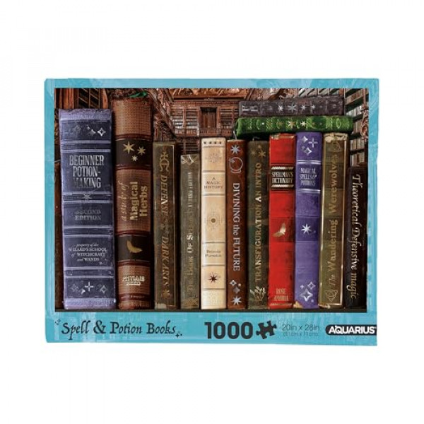 Acuarius Spell & Potion Books Puzzle (1000 piezas Rompecabezas) - Free Free - Precision Fit, 22 '' x 28 '' (65489)