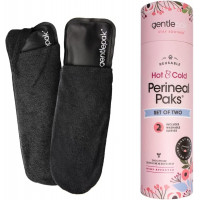 Paks de hielo y calor perineal reutilizable de GentlePak con mangas lavables para alivio de dolor de embarazo, embarazo y hemorroides, niños de uso múltiple, músculo, incomodidad vaginal (tubo de 2 paquetes)